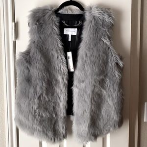 NWT BCBGeneration faux fur vest medium